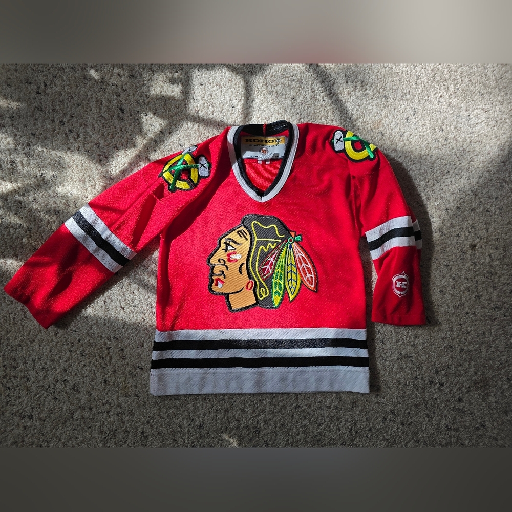 Red Blackhawks Hockey Jersey